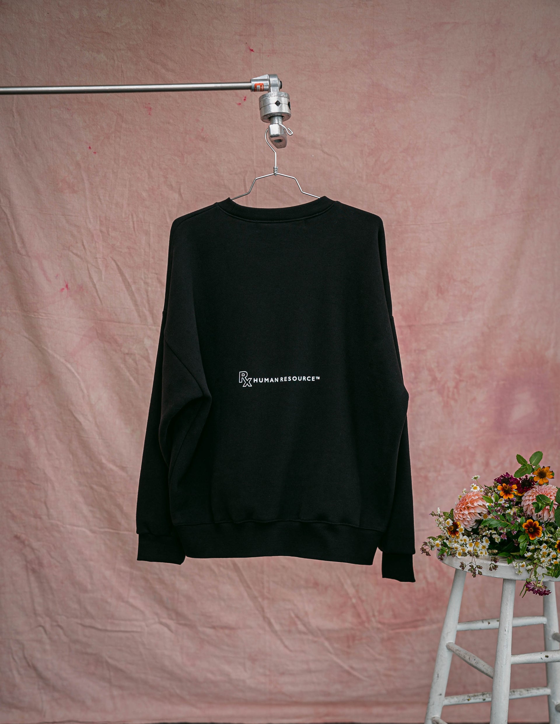 Rx Human Resource™ Minimal logo crewneck sweatshirt black